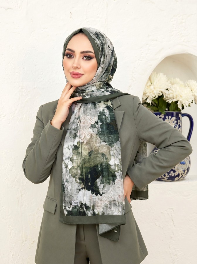 Cappio Sky Bloom Fransız İpeği Şal
