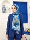 Cappio Sky Bloom Fransız İpeği Şal