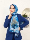 Cappio Sky Bloom Fransız İpeği Şal