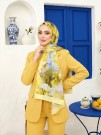 Cappio Sky Bloom Fransız İpeği Şal