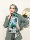 Cappio Sky Bloom Fransız İpeği Şal